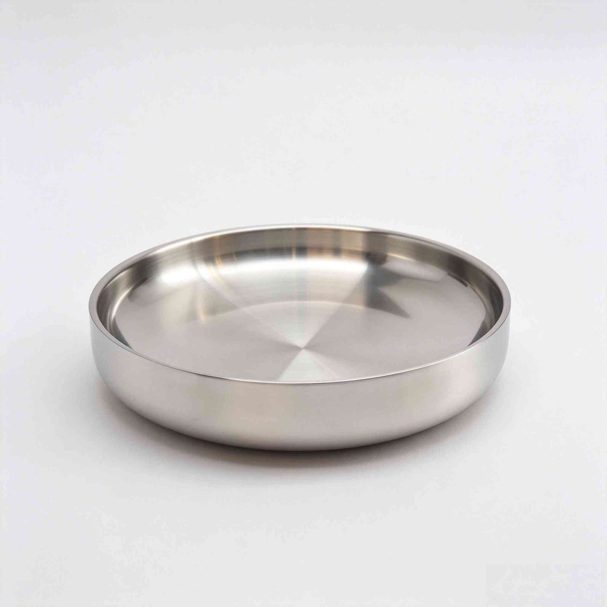 Allure Brushed Stainless Steel Plate