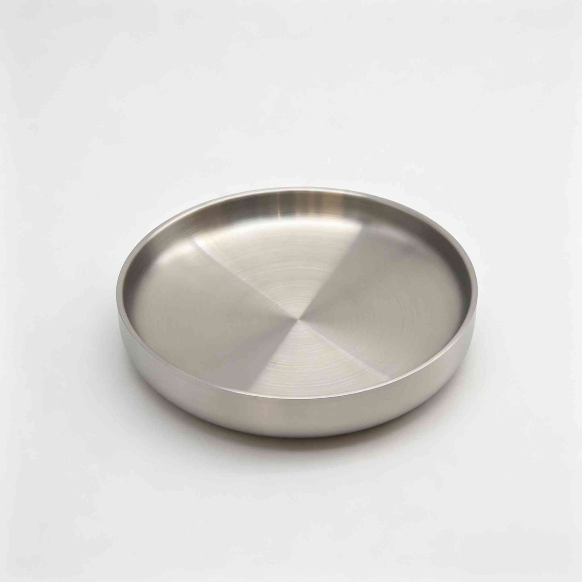 Allure Brushed Stainless Steel Plate