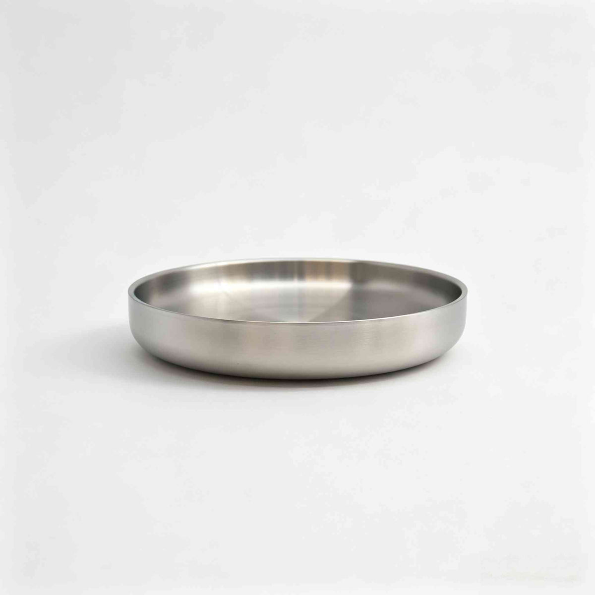 Allure Brushed Stainless Steel Plate